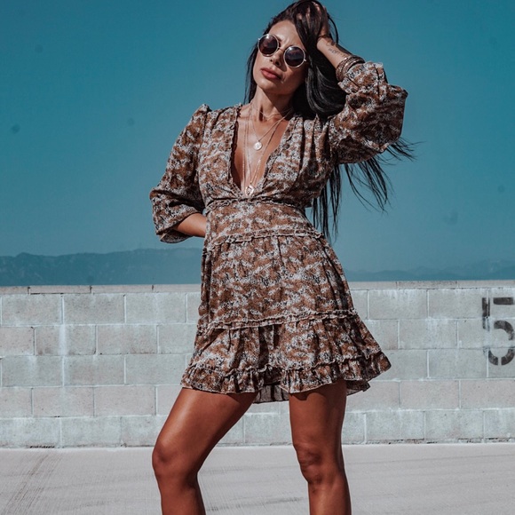 Bohemian Spell Style Animal Print Festival Dress - Picture 2 of 8